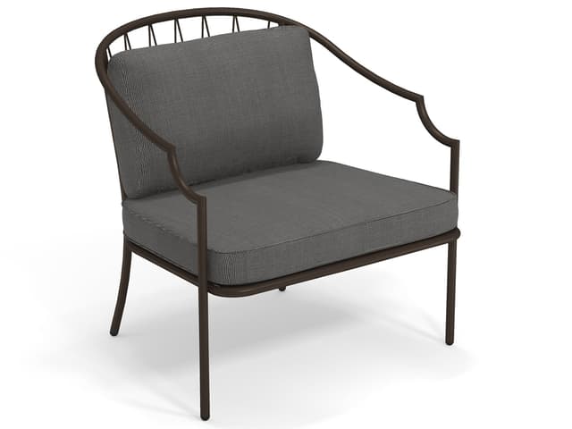 Como Steel Cushion Patio Lounge Chair