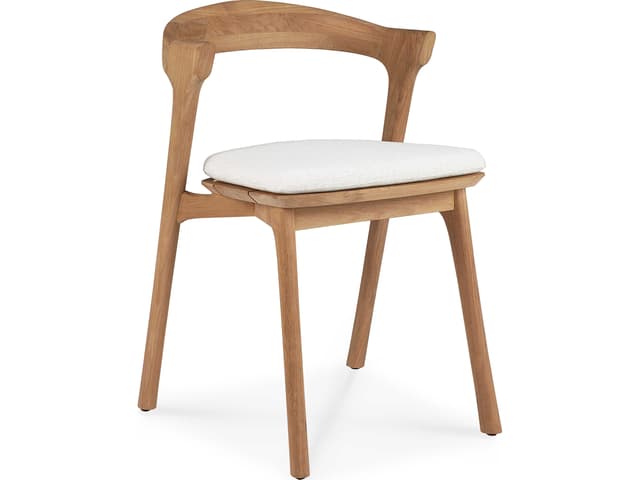 Ethnicraft Bok Teak Dining Chair With Cushion