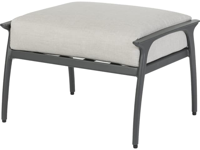 Amari Aluminum Carbon Outdoor Ottoman