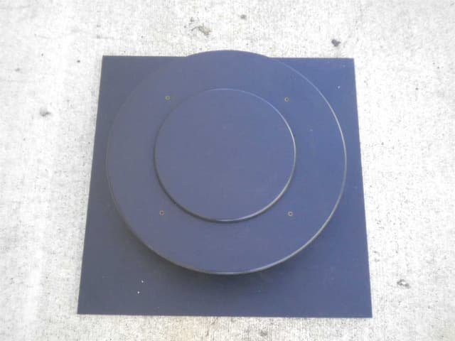 55 Gallon Round Rain Bonnet in Black