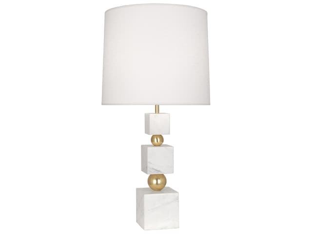 Totem Table Lamp Modern Stacked Marble