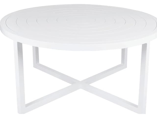 Contempo Aluminum Round Outdoor Patio Coffee Table