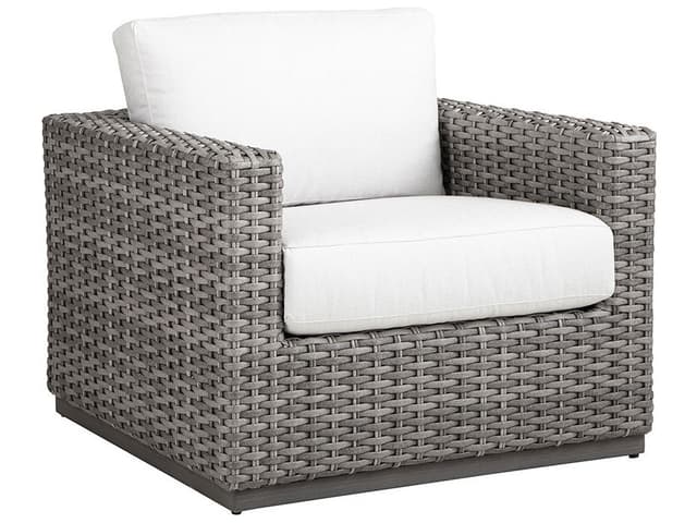 Hyannis Wicker Lounge Chair with Resysta Base in Nantucket Fog