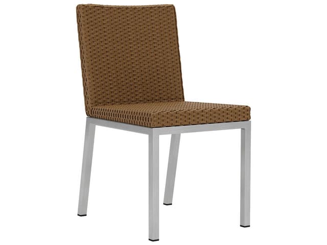 Elements Steel Wicker Outdoor Dining Side Chair