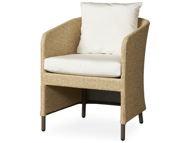 Verona Wheat Textilene Wicker Outdoor Dining Arm Chair