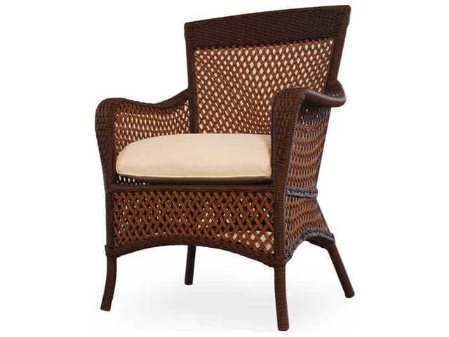 Grand Traverse Wicker Outdoor Patio Dining Arm Chair
