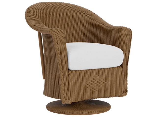 Reflections Wicker Swivel Patio Dining Arm Chair