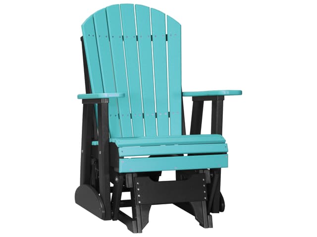 Adirondack 2-Foot Recycled Plastic Outdoor Glider Chair