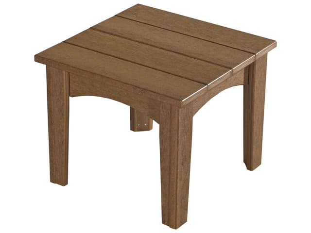 Island Outdoor End Table Poly Lumber Weather Resistant