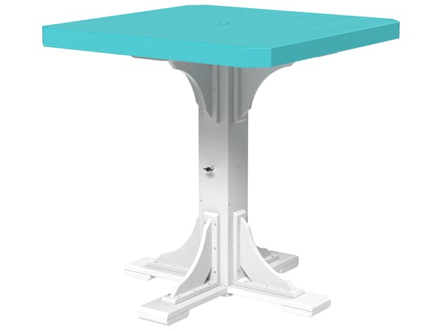 41-Inch Square Bar Height Outdoor Dining Table Recycled Plastic