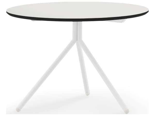 Bono 22-Inch Round Aluminum and HPL End Table