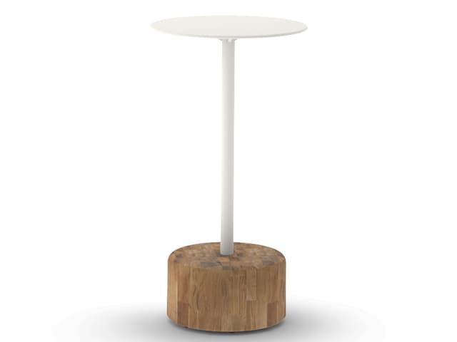 Glyph 12-Inch Round Aluminum Low Table