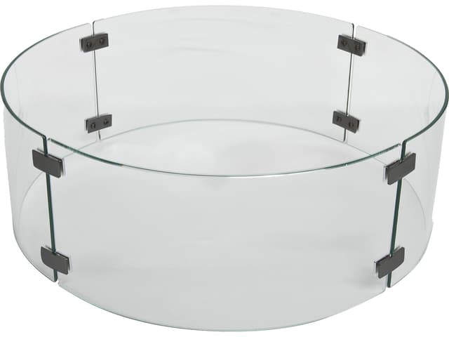 Casual Fireside 16-Inch Round Glass Fire Pit Guard