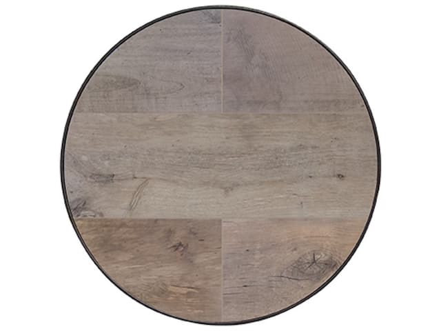 Dakota Porcelain Round Table Top Aluminum Rim