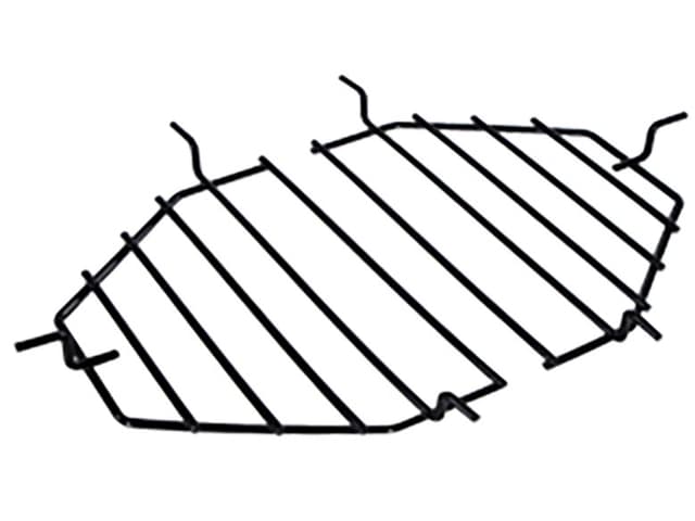 Oval XL 400 Ceramic Grill Heat Deflector Rack and Drip Pan Rack
