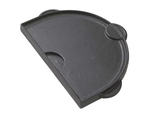Primo Cast Iron Griddle for Oval JR 200 | Flat and Grooved Sides