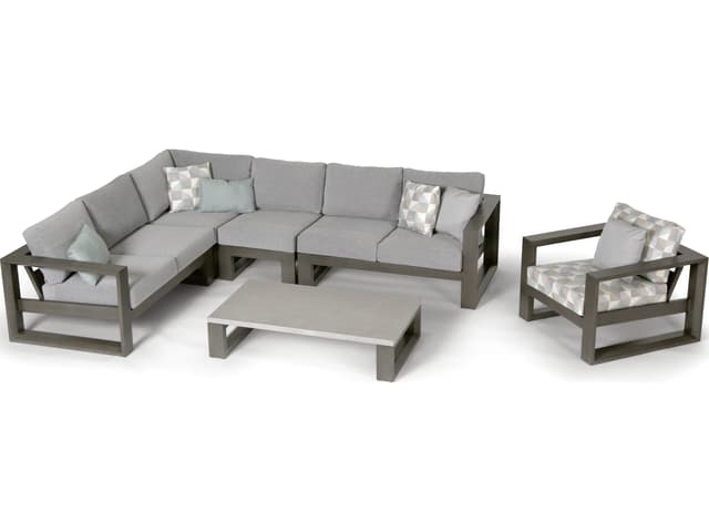 Elements 5.0 Lounge Chair with Ash Grey Aluminum Frame