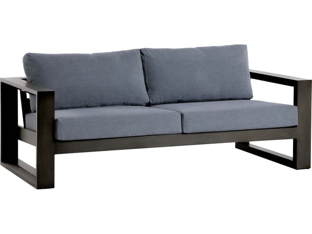 Elements Ash Grey Aluminum Cushion Sofa
