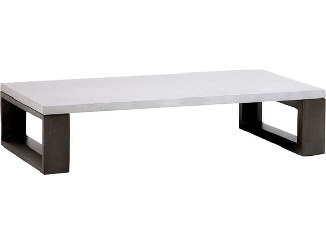 Elements 5.0 Rectangular Coffee Table with Cement Top in Ash Grey