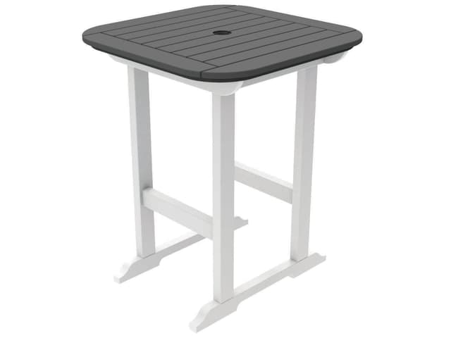 Portsmouth 30-Inch Square EnviroWood Counter Table with Umbrella Hole