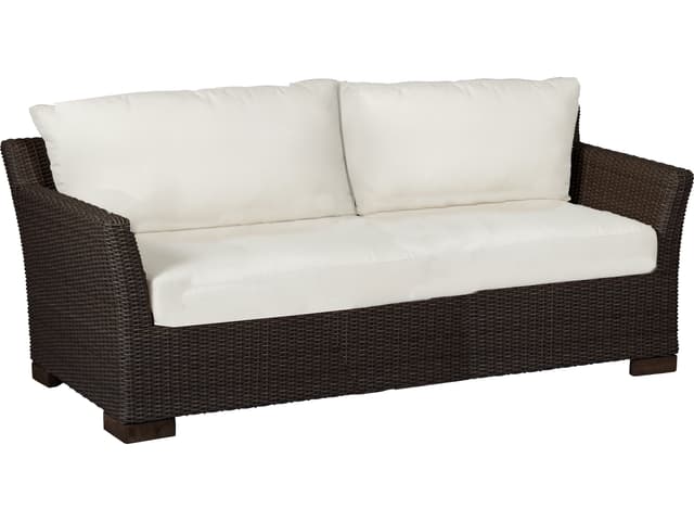 Club Woven Wicker Outdoor Patio Sofa with Cushion