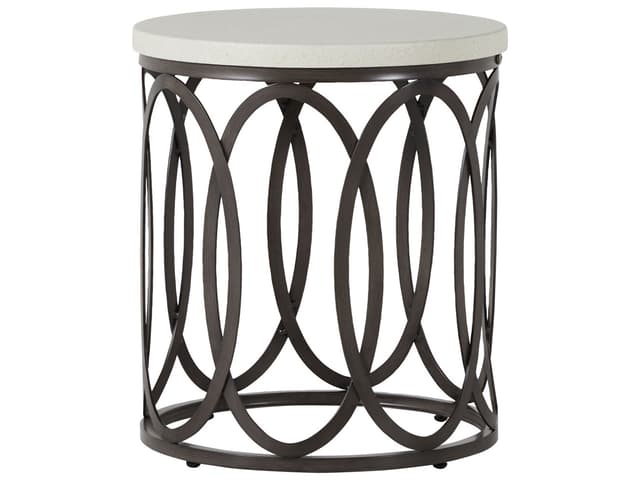 Ella Aluminum Round Outdoor Patio End Table