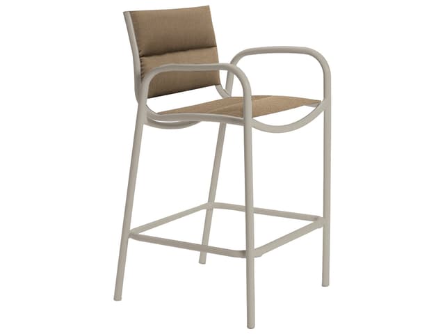 Millennia Padded Sling Aluminum Patio Bar Stool