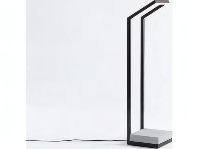 Unopiù Tratto 35-Inch Outdoor LED Lantern in Graphite