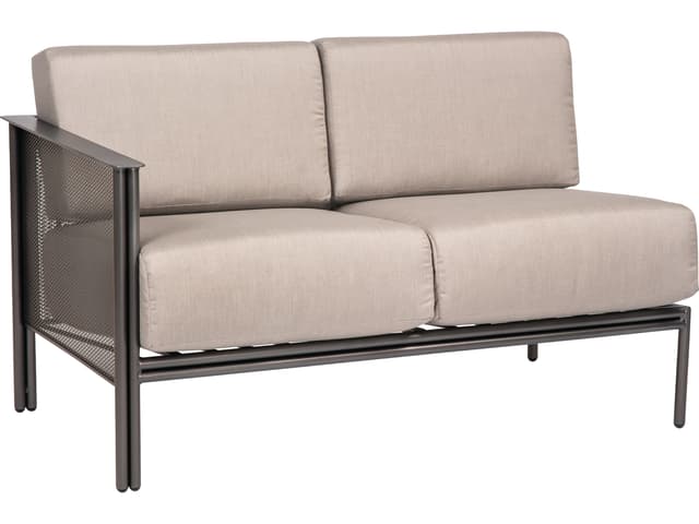 Jax Wrought Iron Left Arm Outdoor Loveseat