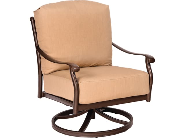 Casa Cast Aluminum Swivel Rocker Lounge Chair