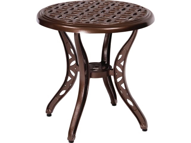 Casa Cast Aluminum Round End Table