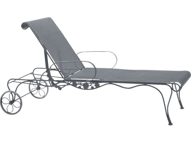Briarwood Wrought Iron Adjustable Patio Chaise Lounge