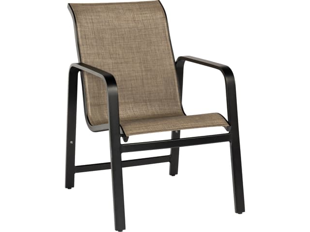 Landings Sing Aluminum Stackable Outdoor Patio Dining Arm Chair