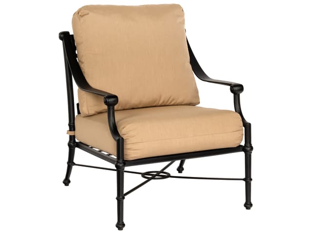 Delphi Cushion Cast Aluminum Outdoor Patio Lounge Chair