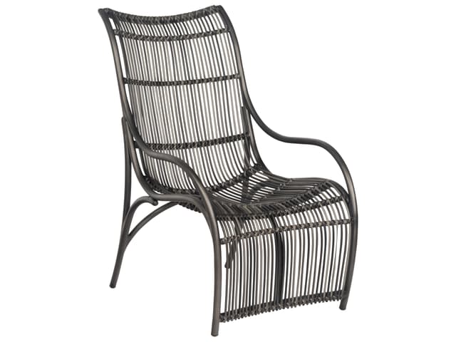 Cape Wicker Charcoal Gray Cape Outdoor Patio Lounge Chair