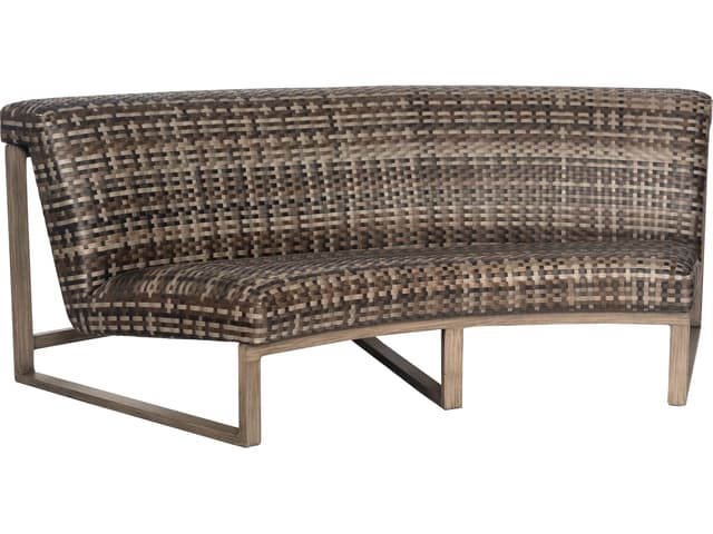 Reunion Wicker Calico Curved Outdoor Sofa