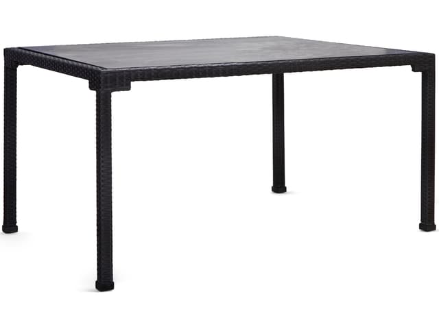 Alexa Hampton Lorenzo Wicker Square Patio Dining Table