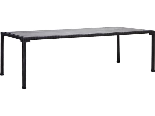 Alexa Hampton Lorenzo Wicker Rectangular Outdoor Dining Table