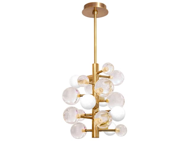 Globo Five-Light Chandelier Polished Brass