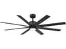 Renegade 66 Inch Smart Ceiling Fan with LED Light Matte Black