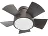 Vox 26in Bronze LED Smart Flush Mount Ceiling Fan