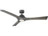 Woody 60 Inch Smart LED Ceiling Fan in Graphite and Weathered Gray
