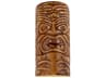 Tiki 1-Light Amber Palm Brown Wall Sconce