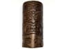 Tiki 1-Light Dark Teak Brown Wall Sconce