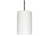 Delos 1-Light White Cylinder Mini Pendant
