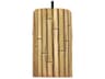 Bamboo 1-Light Natural Brown Cylinder Mini Pendant