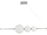 ORB Linear Pendant Light with 3 Opal Glass Orbs