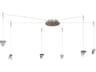 Atlas 6-Light Pendant with Diamond Glass in Brushed Nickel