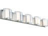 Zoe 5-Light LED Bath Vanity Modern Chrome