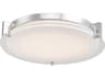 Matrix Round LED Flush Mount Ceiling Light Chrome